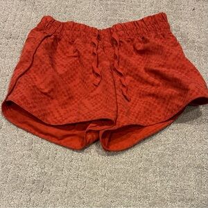 The North Face Red Orange Athletic Shorts - S